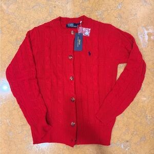 Ralph Lauren Vibrant Red Knit Sweater